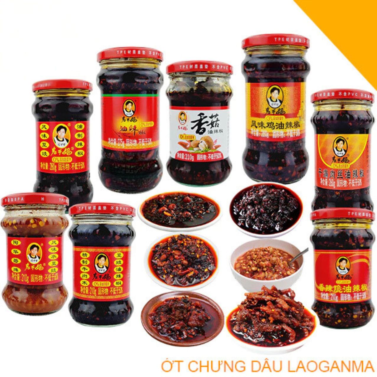 Ớt Chưng Dầu Laoganma Các Vị