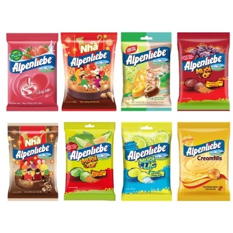 Kẹo Alpenliebe 2Chew và Kẹo nhai Mentos đủ vị gói nhỏ